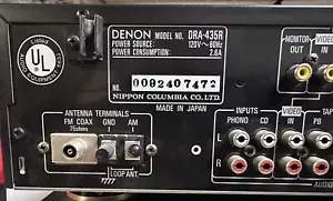 Denon DRA-435R Precision Audio Component AM FM Stereo Receiver NO Remote - Picture 1 of 3
