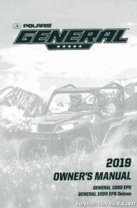 2019 Polaris General 1000 EPS General 1000 EPS Deluxe Owners Manual : 9928863 - Picture 1 of 1