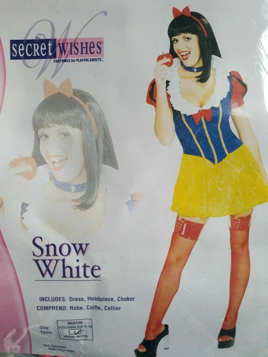 Schneewittchen-Kostüm Für Kinder – Größe M, Glänzender Satin Mit Puffärmeln Und Brustmotiv
