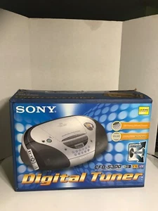 Radio casete CD Sony Corporation vintage 2004' CDF-S300 completa en caja - Imagen 1 de 20