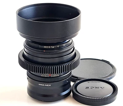 Jupiter-9 2/85mm Cine mod ANAMORPHIC Bokeh! USSR Lens For Sony E mount or EF EOS - Image 1 of 4