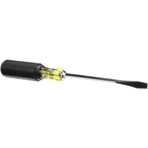 Klein 600-6 Slotted Screwdriver: 5/16" Width, 6" Blade Length, Square Shank - Picture 1 of 1