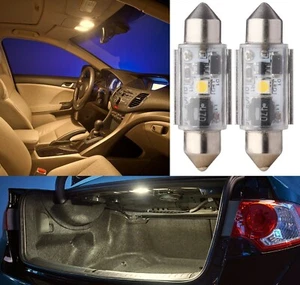 Flosser LED Light 6418 DE3425 C5W Warm White Two Bulbs Trunk Cargo Replace Lamp - Picture 1 of 10