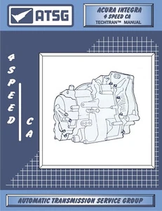 Acura Integra 4 Speed CA ATSG Transmission Transaxle Rebuild Service Manual Book - Picture 1 of 1