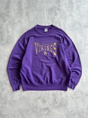 Sudadera de Colección Años 90 Salem Minnesota Vikings NFL Fútbol Cuello Redondo Talla XL EE. UU. Foto 1 de 4