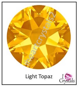 LIGHT TOPAZ Gold IHC European 5ss 1.8mm ss5 2058 Crystal Flatback Rhinestones