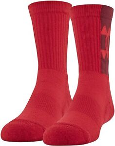 Under Armour Youth Game and Practice Crew Socks, 2-Pairs Soccer Socks