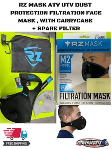 RZ ATV UTV DUST MASK PROTECTION FILTRATION M2 FACE MASK ADULT X-LARGE XL XLG - Bild 1 von 10