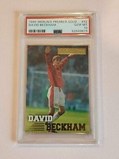 1995 Merlin's Soccer Premier Gold #92 David Beckham RC Rookie PSA 10