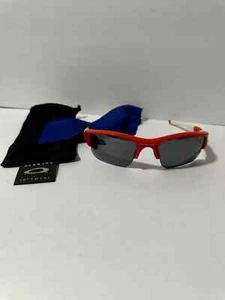 Oakley Men's Half Jacket 2.0 Orange & White Frame With Case - Picture 1 of 12