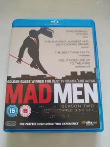 Mad Men Season Two 2 Complete - 3 X Blu-Ray English Subtitles Spanish - 3T - Picture 1 of 4