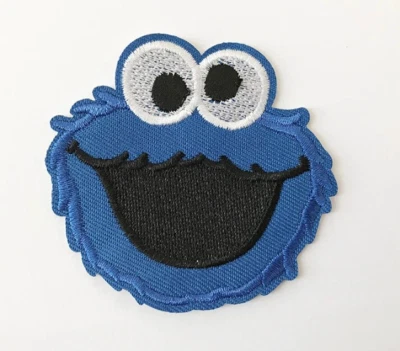 UB COOKIE MONSTER - SESAME STREET - Embroidered Iron-On Patch