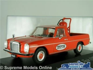 MERCEDES BENZ 220D MODEL VAN PICK UP CAR 1972 RED TECIN 1:43 SCALE IXO + CASE K8 - Picture 1 of 5