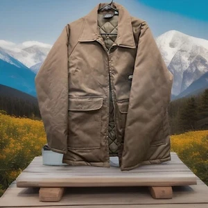 🔥 Vintage • Sears Roebuck • Brown Quilted Jacket • Men’s Sz 42 R - Picture 1 of 14