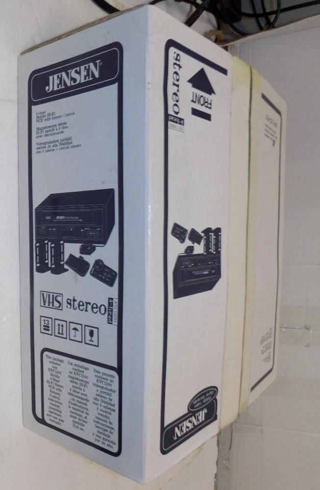New in Box Jensen KVC1500 Stereo 4 Head Mobile VCR - Image 1 of 4