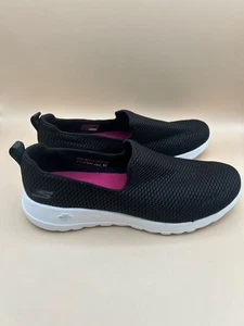 Skechers Goga Max Women's Black And White Shoes Size 9 - Excellent Condition - Picture 1 of 9