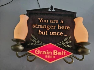 Vintage 1960s Grain Belt Lighted Beer Sign Tavern Bar Sign READ - Picture 1 of 11