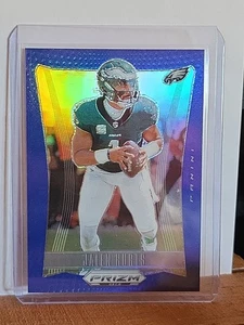 2024 Panini Prizm Deca Jalen Hurts Blue Prizm #245 Eagles 139/149 MVP - Picture 1 of 2