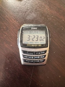 Casio EDB-610 (2550) Black e-Data Bank Digital Calculator Watch - Picture 1 of 6