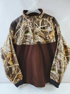 Gamehide Marsh Lord XL 1/4 Zip Pullover Shadow Grass Blades Blind/Duck Hunting - Image 1 of 4