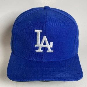 Vintage LA Dodgers Hat Cap Fitted Cap By Bee 7 3/8 MLB Wool Blend Los Angeles - Picture 1 of 16