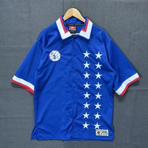 Vintage Phila Classics All Star Jersey Button Up Size Large Y2K Streetwear - Picture 1 of 7