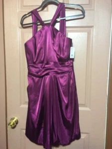 David's Bridal Y-Neck Dress Size Size 6 - Picture 1 of 6