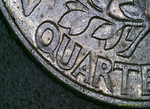 1987-D Washington Quarter DDR Error coin Cover