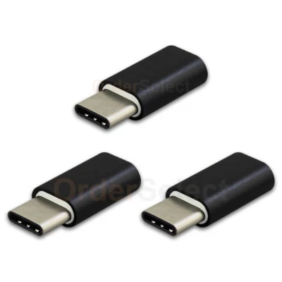 Adaptador 3X Micro USB F a USB Tipo-C M OTG para Teléfono ZTE Axon 7 Mini/Grand X/X3 Foto 1 de 4