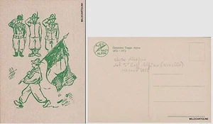 #  militari -ALPINI: CENTENARIO TRUPPE ALPINE STESSO DIS. DEL 5° REGG - Novello - Picture 1 of 1