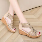 Casual Womens Shoes Wedge Women Sandals Summer Fish Mouth Hollow Back Zipper