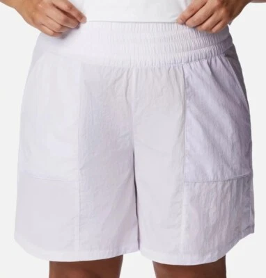 Pantalones cortos de trekking COLUMBIA Lite púrpura sin límites con Omni Shield para mujer Plus 2X Foto 1 de 4