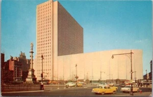 Postal de la ciudad de Nueva York de la década de 1950 "COLISEO DE NUEVA YORK Expo Capital del Mundo" - Imagen 1 de 2