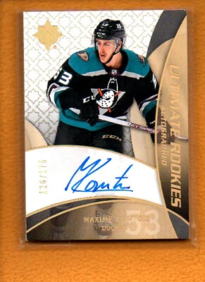 Maxime Comtois 2018-19 Ultimate 2008-09 Retro Rookie RC Auto /175 Anaheim Ducks - Image 1 of 2