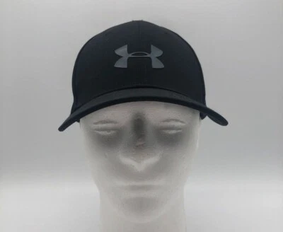 Бейсбольная кепка Under Armour черная регулируемая с гелевым логотипом с ремешком молодежная один размер - Изображение 1 из 4