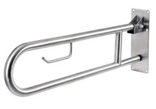 Gah-Alberts - Corrimano pieghevole antiruggine in acciaio INOX satinato, 775 mm