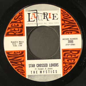 MYSTICS: Star Crossed Lovers / Goodbye Mister Blues LAURIE 7" Single 45 1/min - Bild 1 von 2