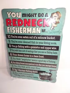 NEU PLASTIK VERSIEGELT YOU MIGHT Be A REDNECK TOP TEN BLECHSCHILD JEFF FOXWORTHY - Bild 1 von 2