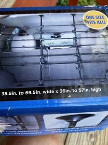 Precision Pet Universal 6-Bar Vehicle Pet Barrier Black 38.5"-69.5"w x 36"-57"h - Picture 1 of 10