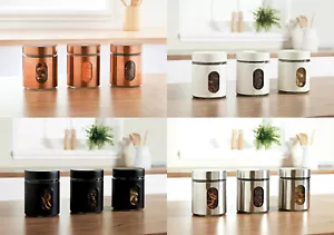 Nuevo Paquete de Diseño Moderno de 3 Vasos de Té Café y Almacenamiento de Azúcar N-21 - Imagen 1 de 9