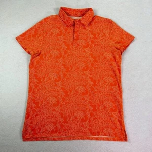 All in Motion Herren Hemd Koralle Orange Polo Kurzarm Freizeit versteckte Knöpfe - Bild 1 von 10