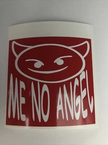 Emoji Me No Angel Sticker Waterproof Indoors/Outdoors High Quality Vinyl - Picture 1 of 1