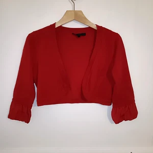 Coast Womens Cardigan Shrug Bolero Red Size M UK 8 Knit Silk Trim Event Occasion - Picture 1 of 9