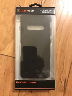 🔥Funda para teléfono Samsung GS10 negra web azul suave al tacto ¡Nueva! ¡ENVÍO GRATUITO!🔥 Foto 1 de 4