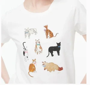 Cat Graphic Kitten Boho Modern Classy Preppy Cute Chic Glam Hipster Tee Shirt - Picture 1 of 4