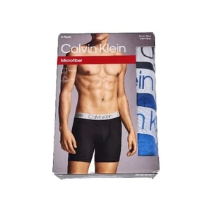 Calvin Klein Underwear Mens XL Microfiber Boxer Brief Blue (3 pack) Wicking Soft - Picture 1 of 3