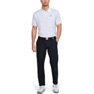 UNDER ARMOUR MENS PERFORMANCE TEXTURED STRIPE GOLF POLO SHIRT--Sz&Clr:Variety-NW - Picture 1 of 11