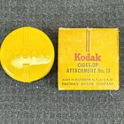Pièce jointe gros plan vintage Kodak n°13 AUCUN objectif d'appareil photo SEULEMENT boîte et étui REMPLACEMENT