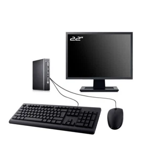 PC HP EliteDesk 705 G3 Mini Ecran 22" AMD A6-8570E RAM 16Go SSD 240Go W10 Wifi - Imagen 1 de 7