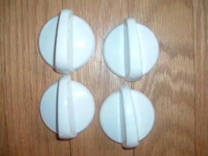Lot of 4 GE Range Oven Burner Knob White 191D5100 Knobs - Picture 1 of 1